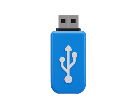 USB pendrive icon 3d rendering illustration png