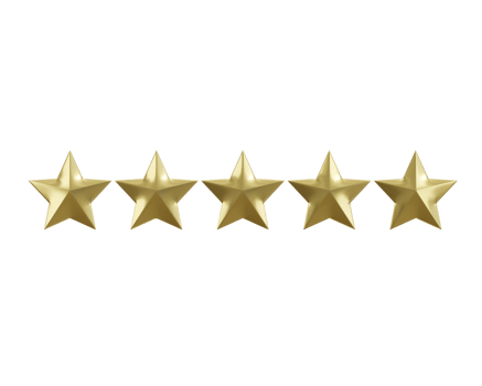 five stars ratting icon 3d render concept of customer feedback ratting icon illustration png