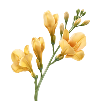 Freesia Flower on Transparent Background png