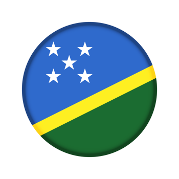 Round flag of Solomon Islands png