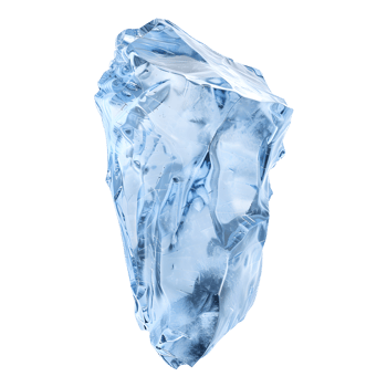 Ice cubes isolated on transparent background for refreshing beverage designs. png