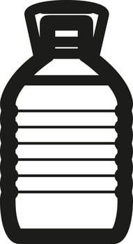Bottle drink icon symbol image. Illustration of the drink water bottle glass design image vector