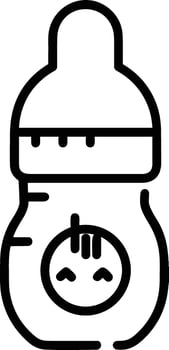 Bottle drink icon symbol image. Illustration of the drink water bottle glass design image vector