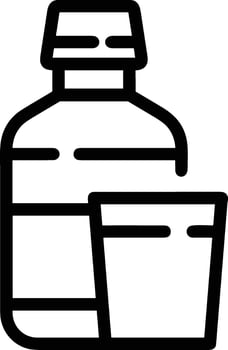 Bottle drink icon symbol image. Illustration of the drink water bottle glass design image vector