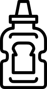 Bottle drink icon symbol image. Illustration of the drink water bottle glass design image vector