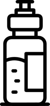 Bottle drink icon symbol image. Illustration of the drink water bottle glass design image vector