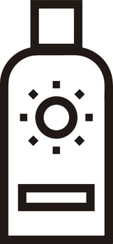 Bottle drink icon symbol image. Illustration of the drink water bottle glass design image vector