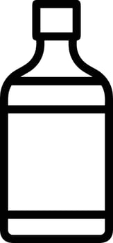 Bottle drink icon symbol image. Illustration of the drink water bottle glass design image vector
