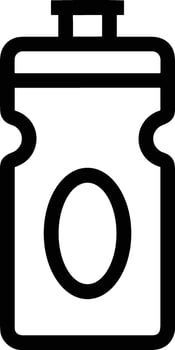 Bottle drink icon symbol image. Illustration of the drink water bottle glass design image vector