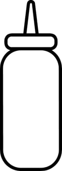 Bottle drink icon symbol image. Illustration of the drink water bottle glass design image vector