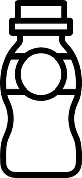 Bottle drink icon symbol image. Illustration of the drink water bottle glass design image vector