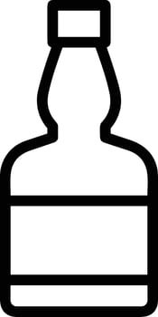 Bottle drink icon symbol image. Illustration of the drink water bottle glass design image vector