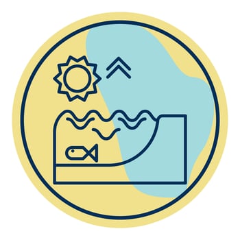 sunrise, summer icon vector