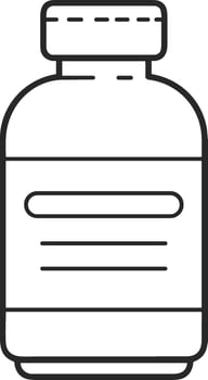 Bottle drink icon symbol image. Illustration of the drink water bottle glass design image vector