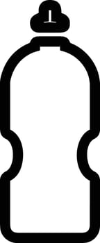 Bottle drink icon symbol image. Illustration of the drink water bottle glass design image vector