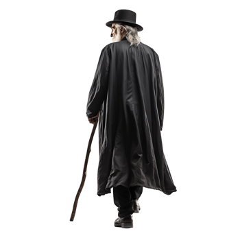 Senior Gentleman in Classic Black Dress png
