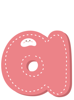 Cute letter alphabet pastel color png