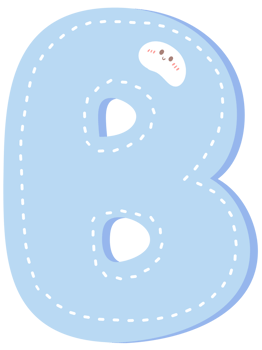 Cute letter alphabet pastel color png