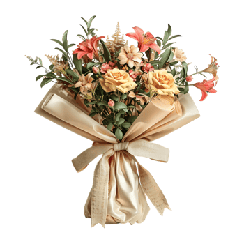 Colorful Flowers Bokeh on Transparent Background png