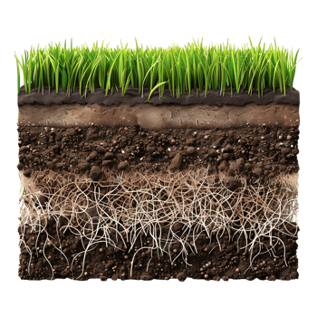 Wheatgrass supplement with Soil on Transparent Background png