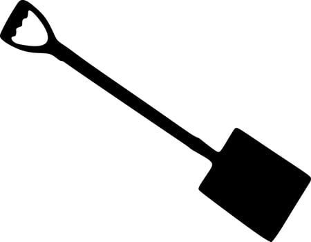 silhouette v illustration of carpentry agricultural plantation tools vector