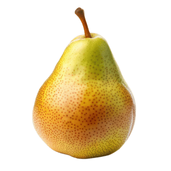 Ripe Pear on Transparent Background png