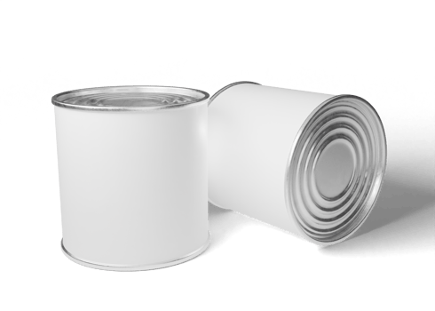 Tin can package mockup png