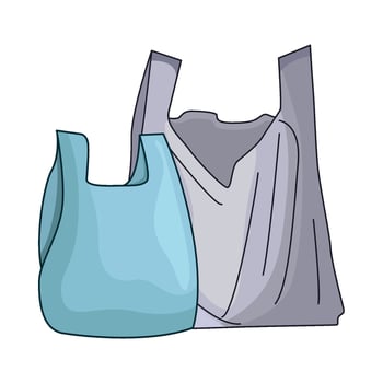 illustration of plastic bag vector