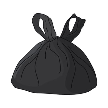 illustration of plastic bag vector