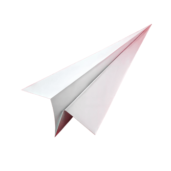 White Paper Airplane on Transparent Background png