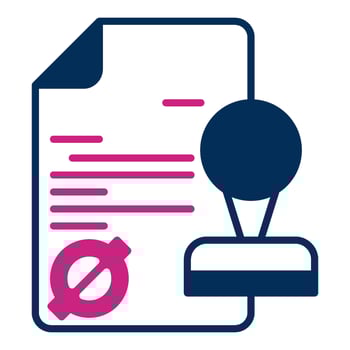 letter and postmark icon, post office equipment icon vector