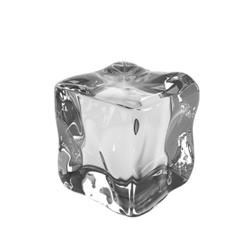 ice cube isolated on transparent background AI-Generated png