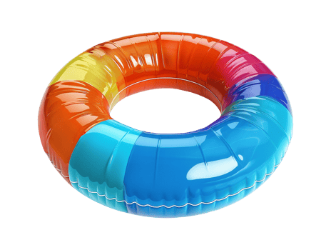 Pool sea inflatable life boul isolated png