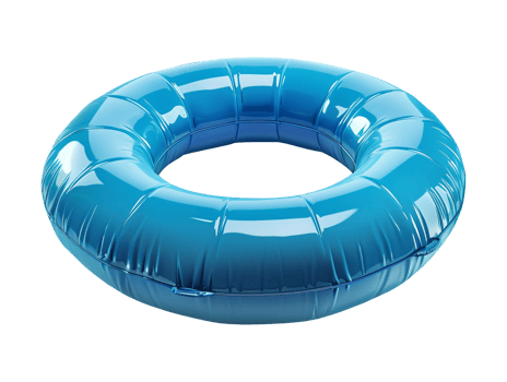 Pool sea inflatable life boul isolated png