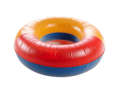 Pool sea inflatable life boul isolated png