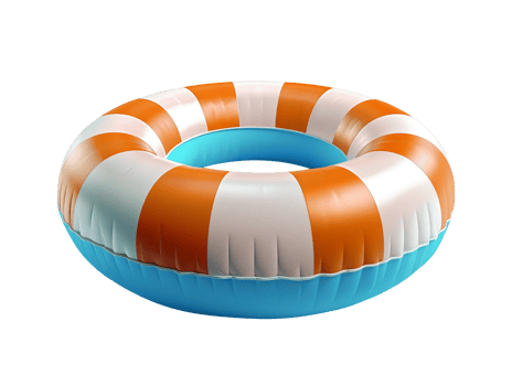Pool sea inflatable life boul isolated png