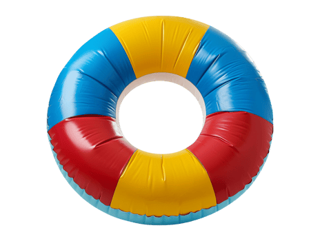 Pool sea inflatable life boul isolated png