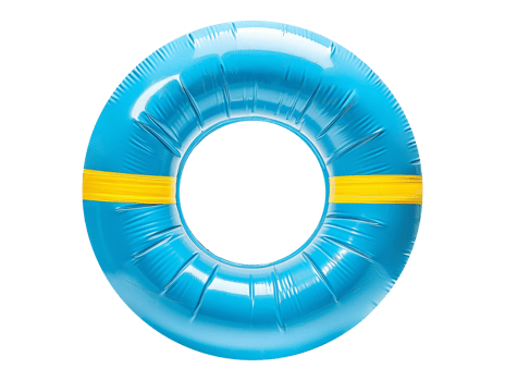 Pool sea inflatable life boul isolated png