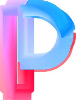 3D Spiral Alphabet Letter P png