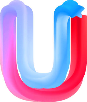 3D Spiral Alphabet Letter U png