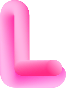 3D Pink Alphabet Letter L png