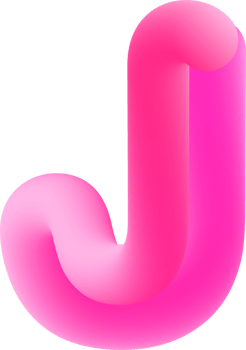 3D Pink Alphabet Letter J png