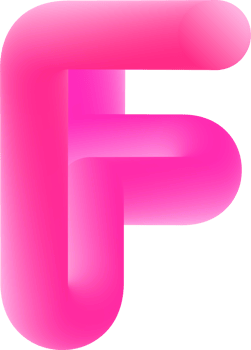 3D Pink Alphabet Letter F png