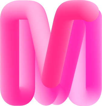 3D Pink Alphabet Letter M png