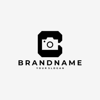 LETTER C INITIAL PHOTOGRAPHY CAMERA LOGO ICON ILLUSTRATION vector