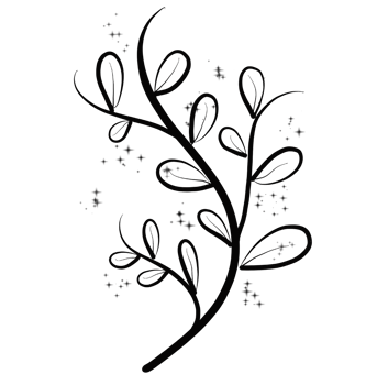 Leaves and flowers png