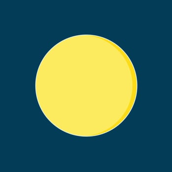 a sun on a blue background vector