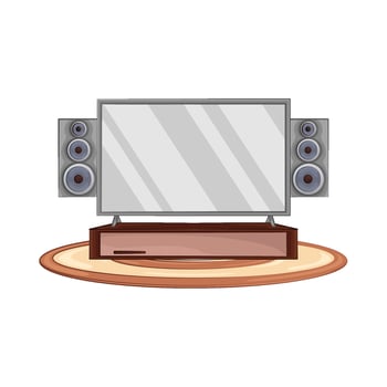 Illustration of television vector