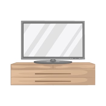 Illustration of television vector