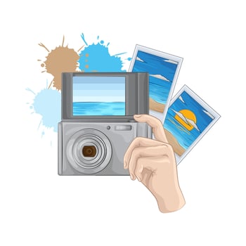 Illustration of camera vector